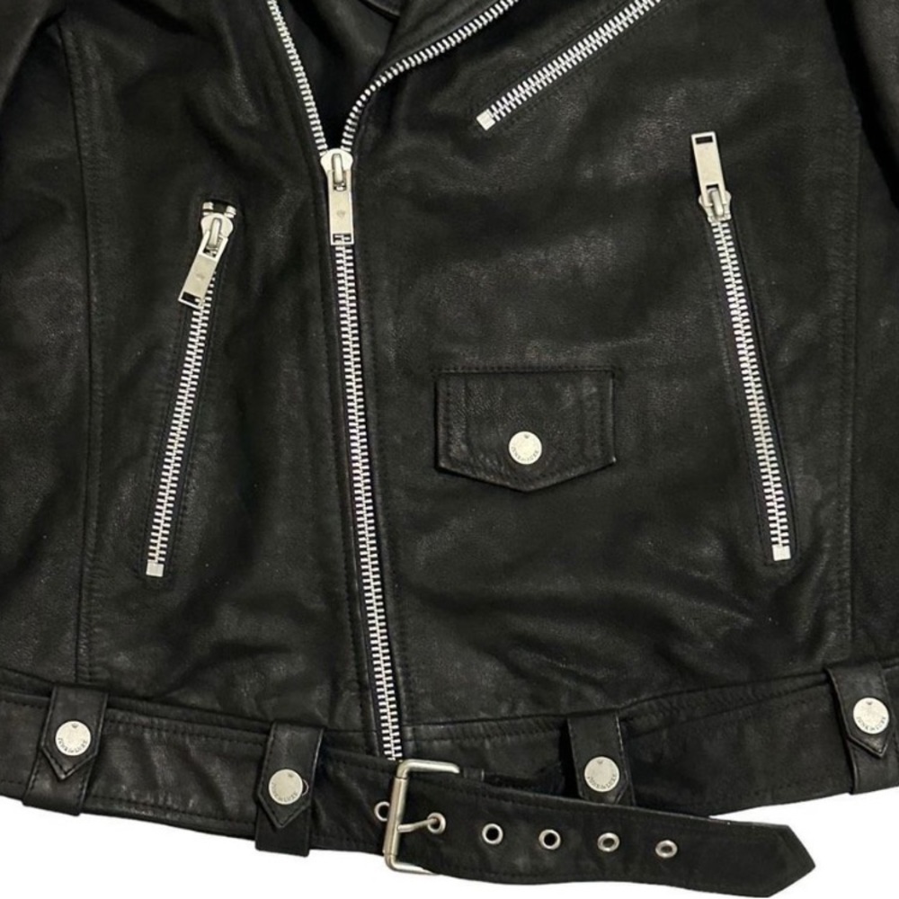 Junk de luxe biker leather jacket - Picture 8 of 13